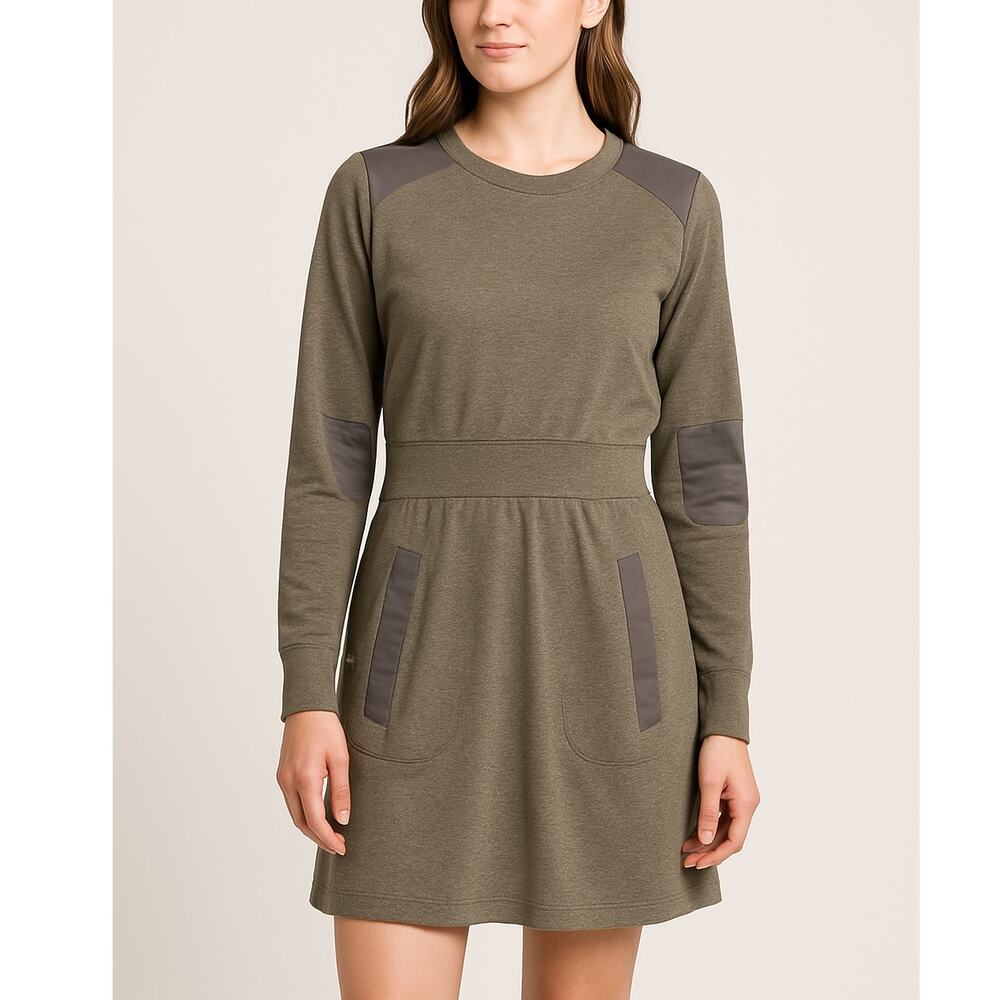 Merrell Heathered Green Long Sleeve Utility Dress Women's Size Medium
